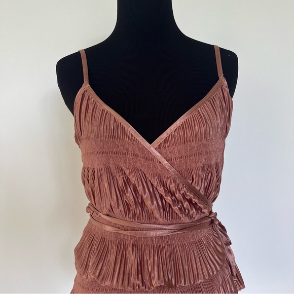 Deadstock Zara pink pleated cami top blouse. NWOT. Size Small. - Picture 4 of 16